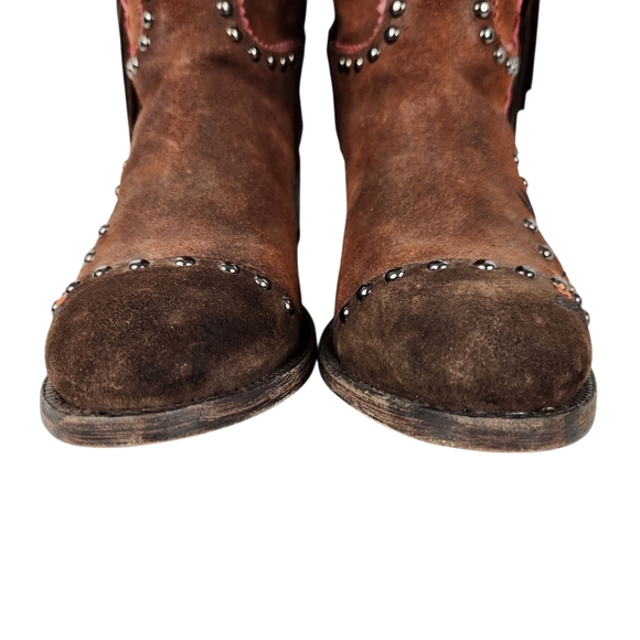 Old Gringo Double D Ranch Dream Weaver Suede Leather Western Boot Womens Size 10 - Picture 9 of 16